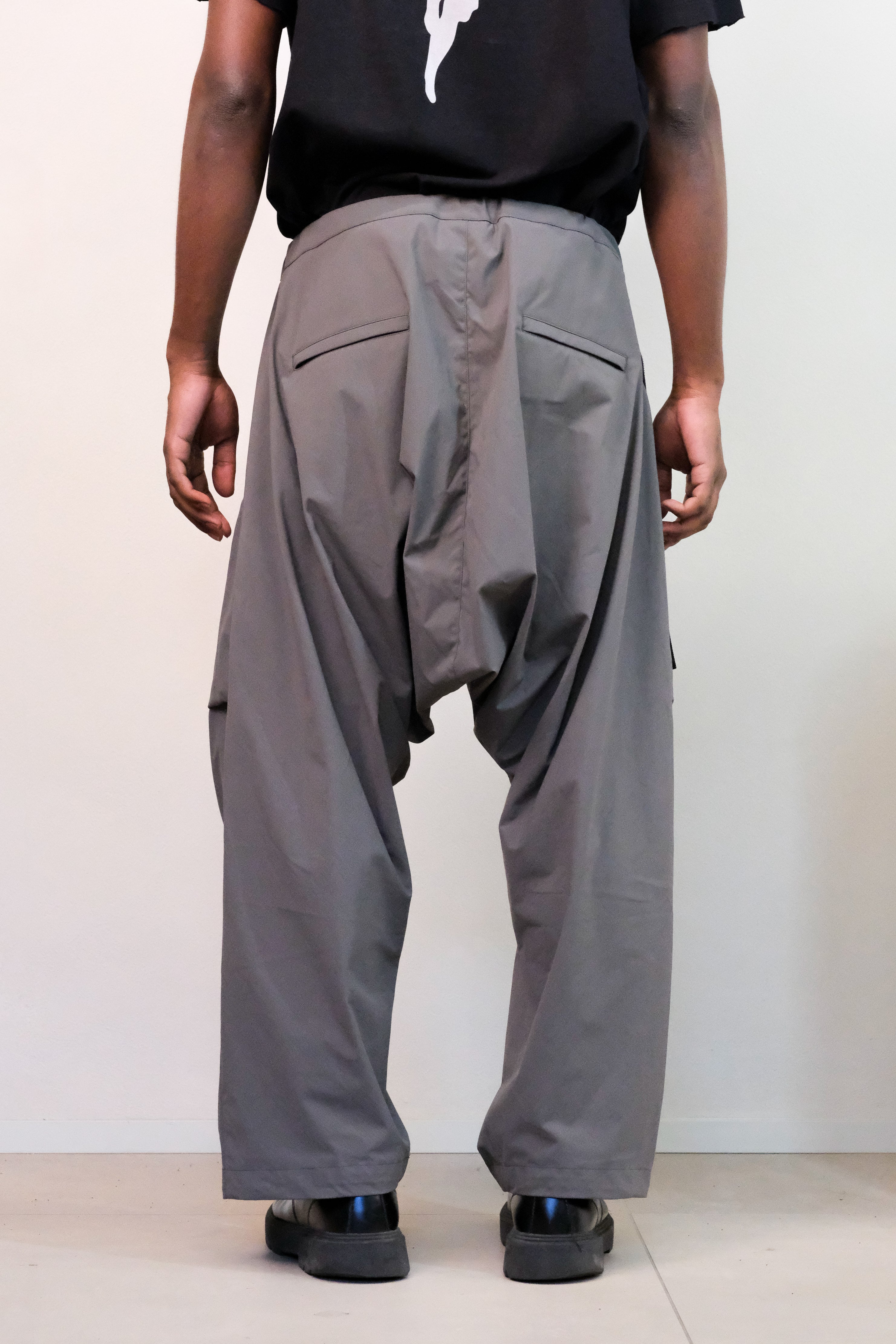 Encapsulated Nylon Ultrawide Drawcord Cargo Trousers